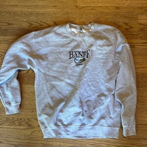 Gildan Gray Banff National Park Crewneck Sweater